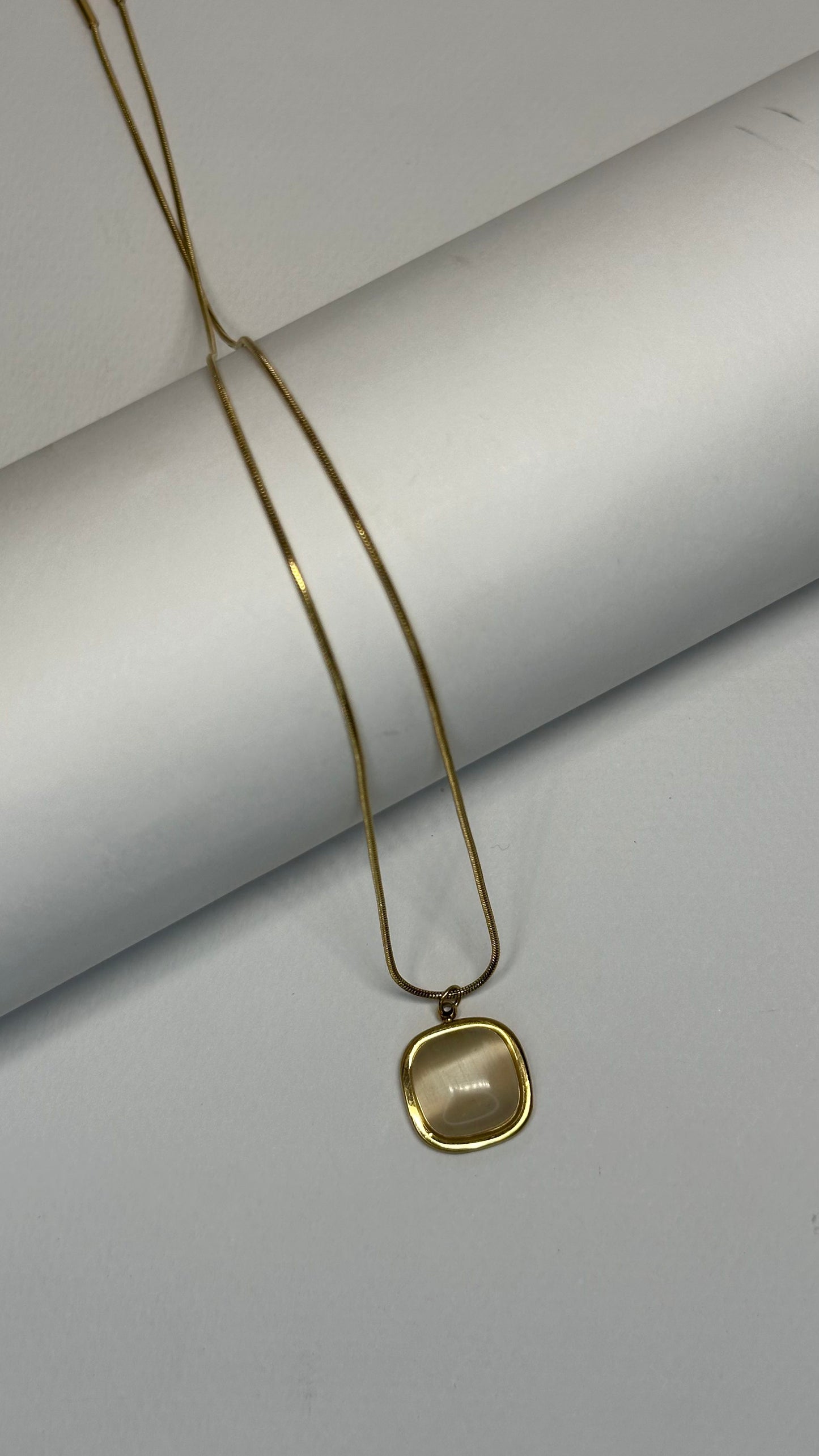 Luminous Goldstone Pendant