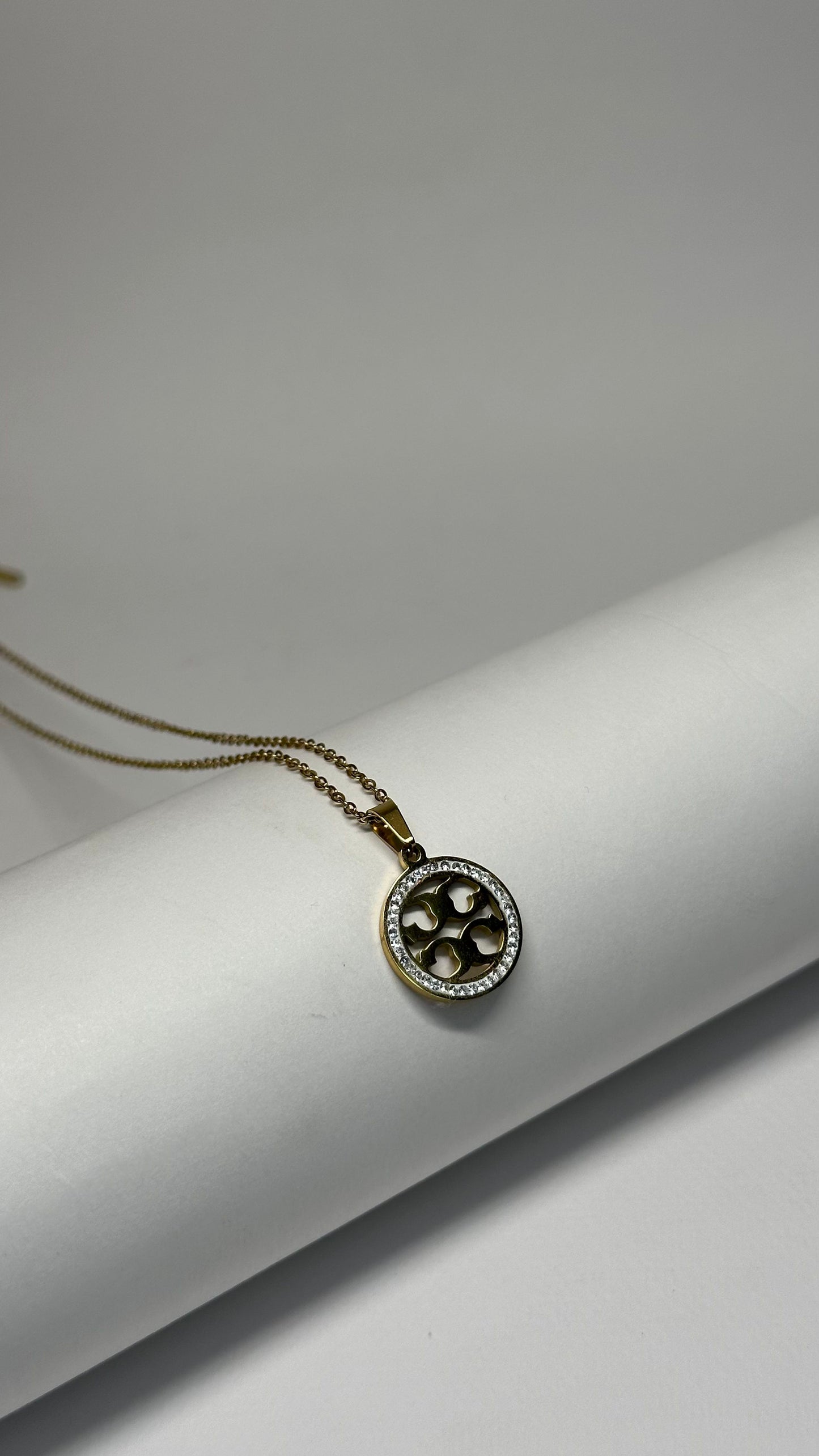 Golden Halo Crest Pendant