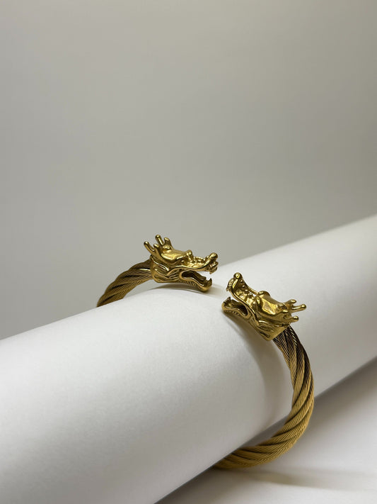 Golden Panther Cuff Bracelet Zyro