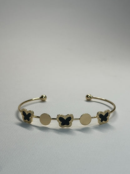 Gold Butterfly Cuff Bracelet Zyro