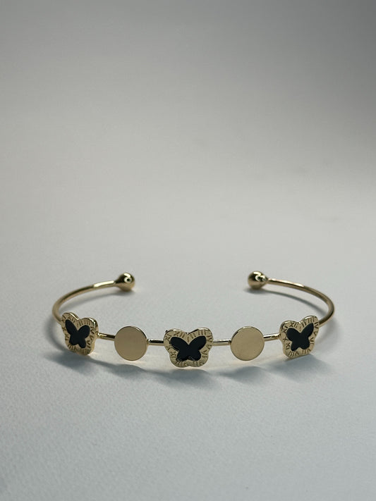 Gold Butterfly Cuff Bracelet Zyro