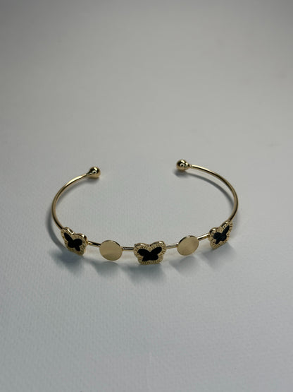 Gold Butterfly Cuff Bracelet Zyro