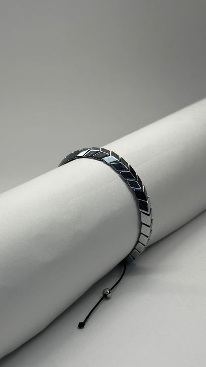 Chevron Chain Adjustable Bracelet