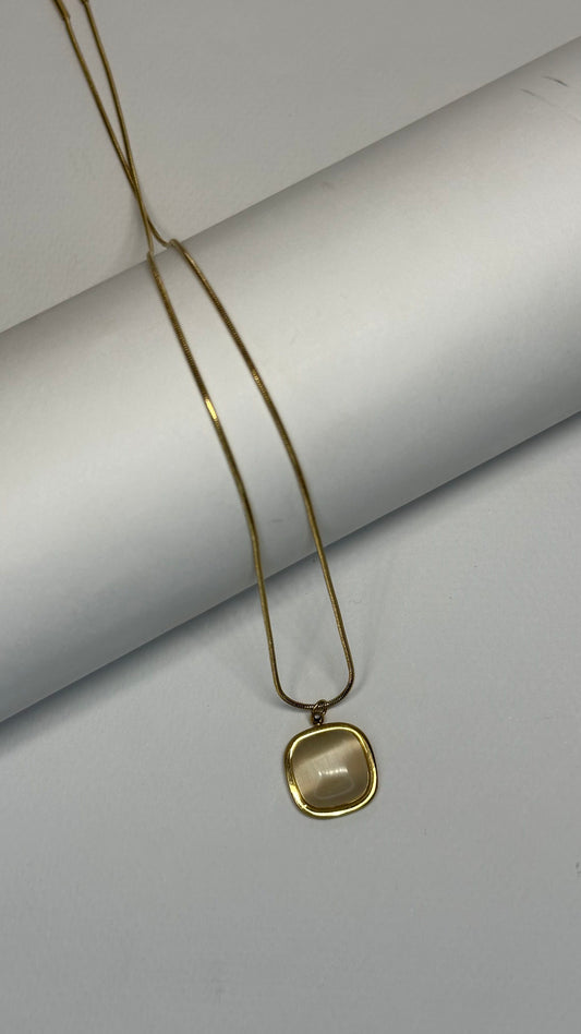 Luminous Goldstone Pendant