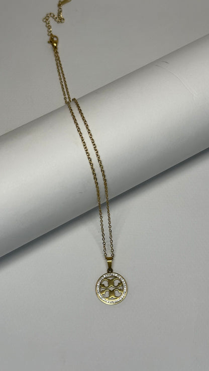 Golden Halo Crest Pendant
