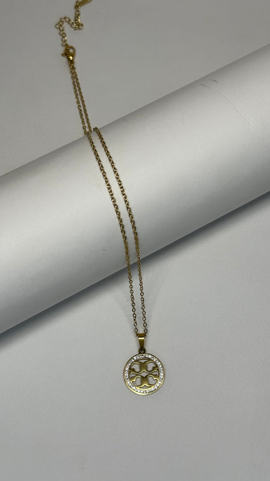 Golden Halo Crest Pendant
