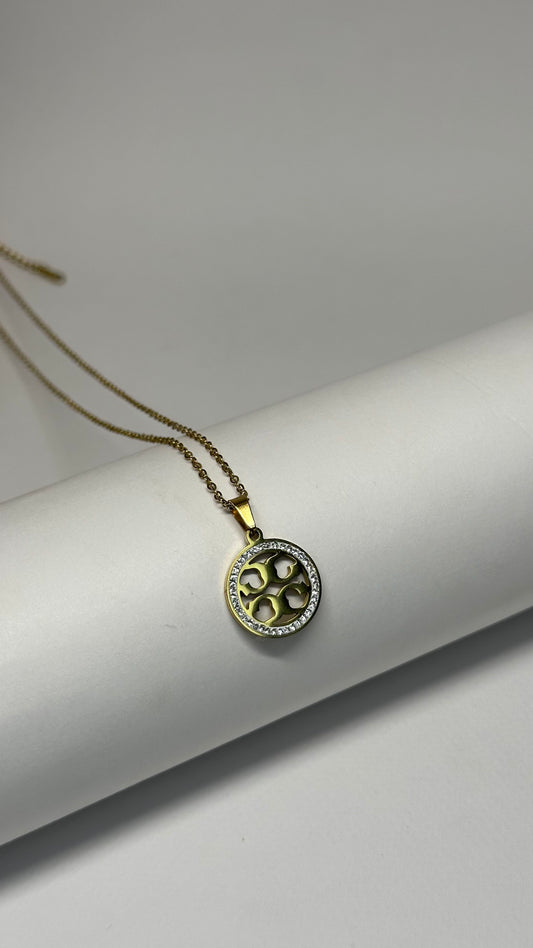 Golden Halo Crest Pendant