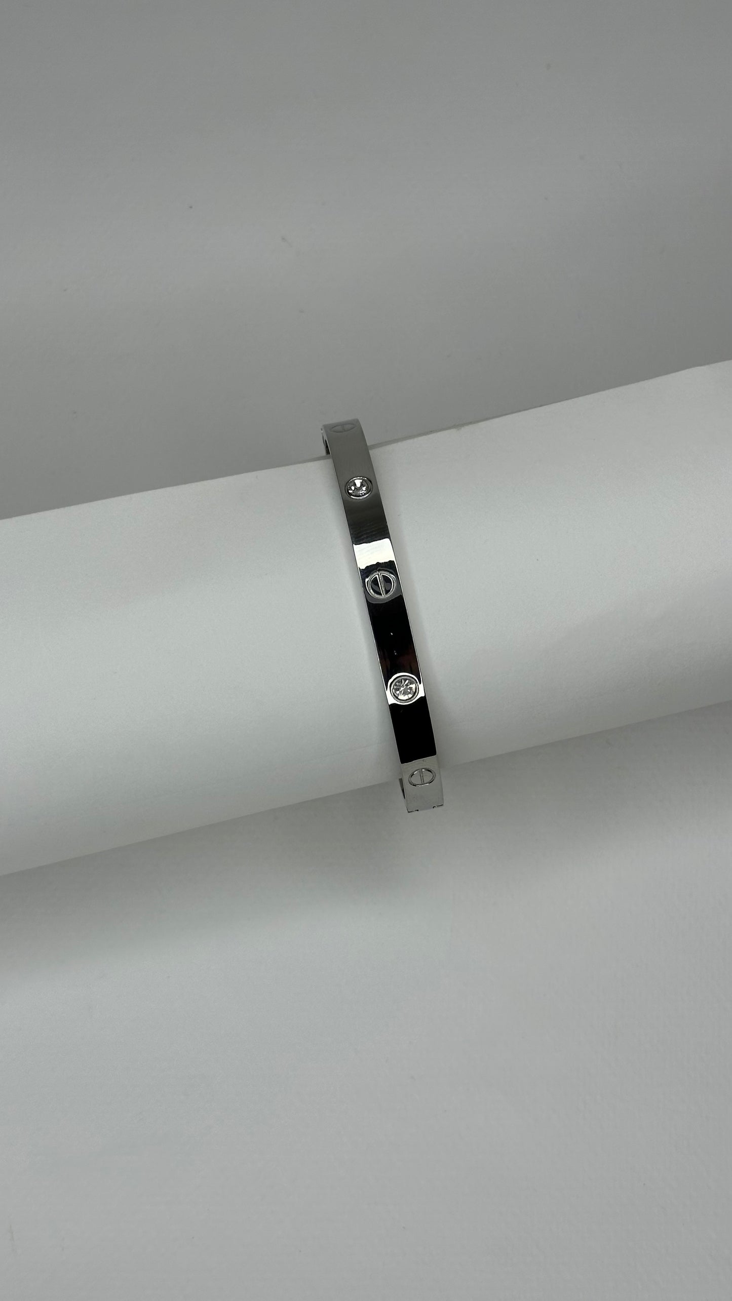 Radiant Charm Bangle with Crystal Detailing