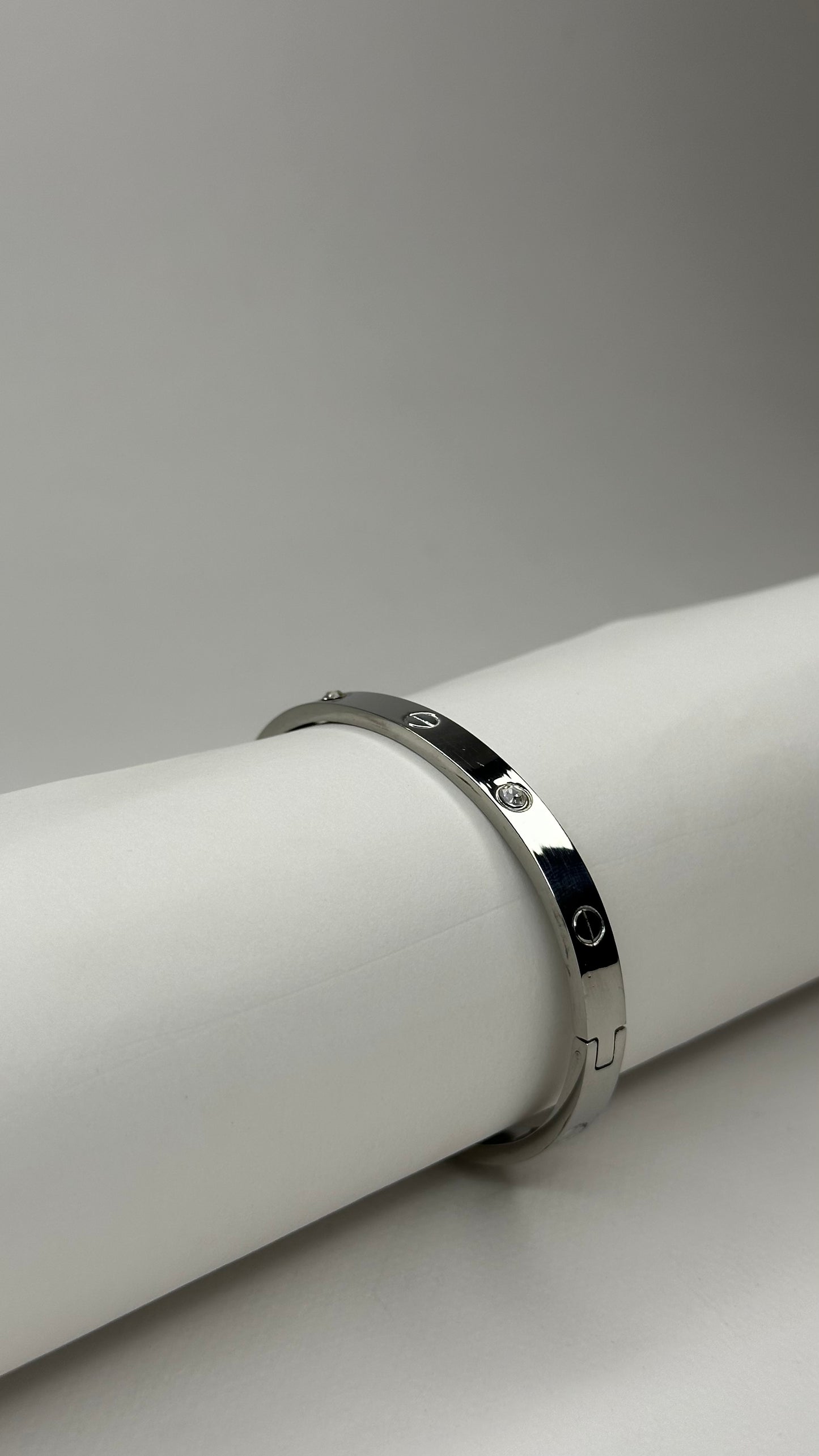 Radiant Charm Bangle with Crystal Detailing