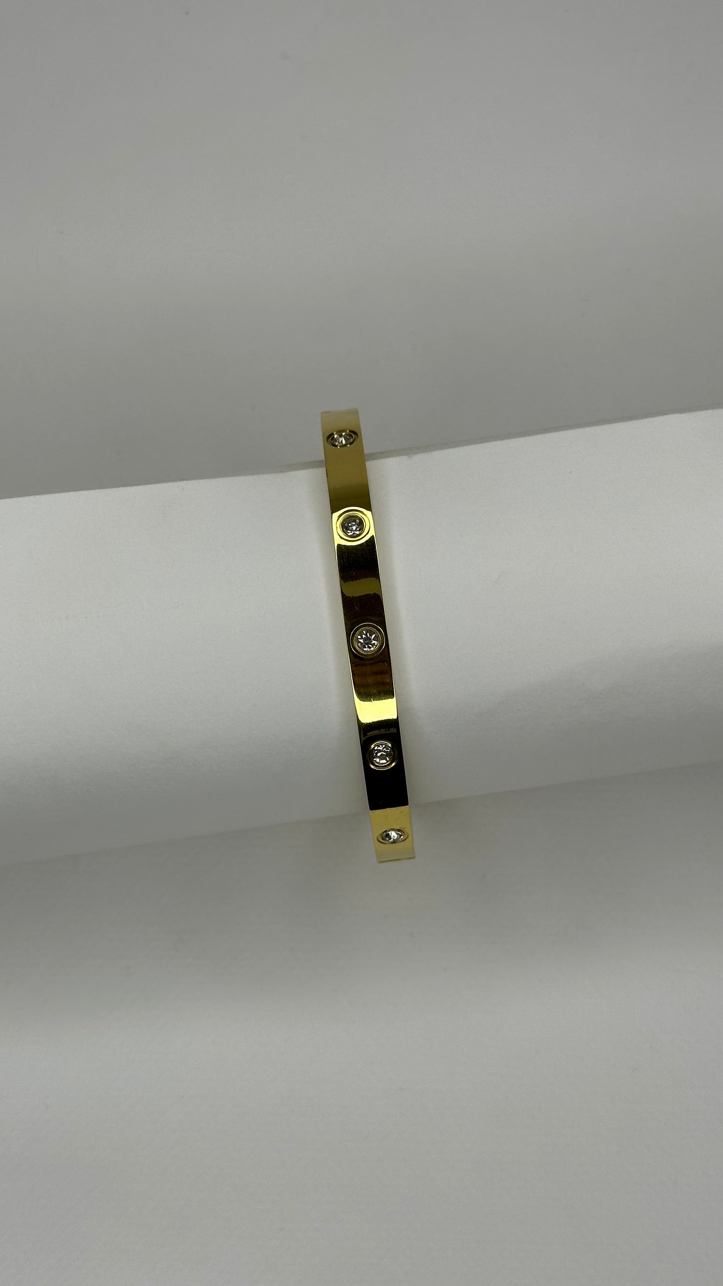 Radiant Charm Bangle with Crystal Detailing