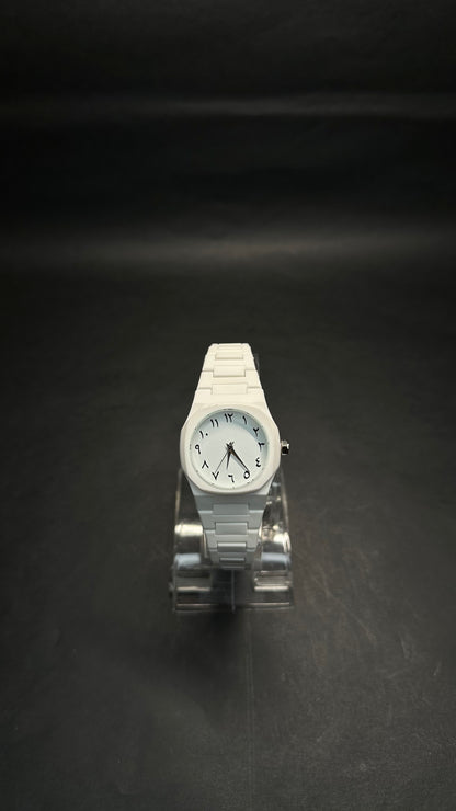 White Arabic Women’s Watch